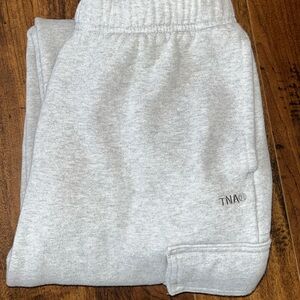 TNA grey cargo sweatpants